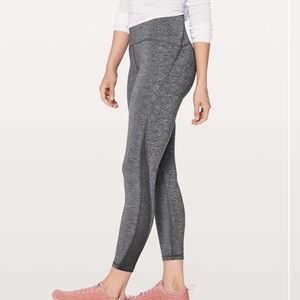 Lululemon Train Times 7/8 Pant 25" Heathered Black